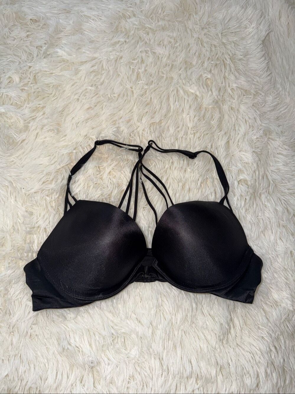 Black bombshell extra push up Victoria’s Secret black bra 32A